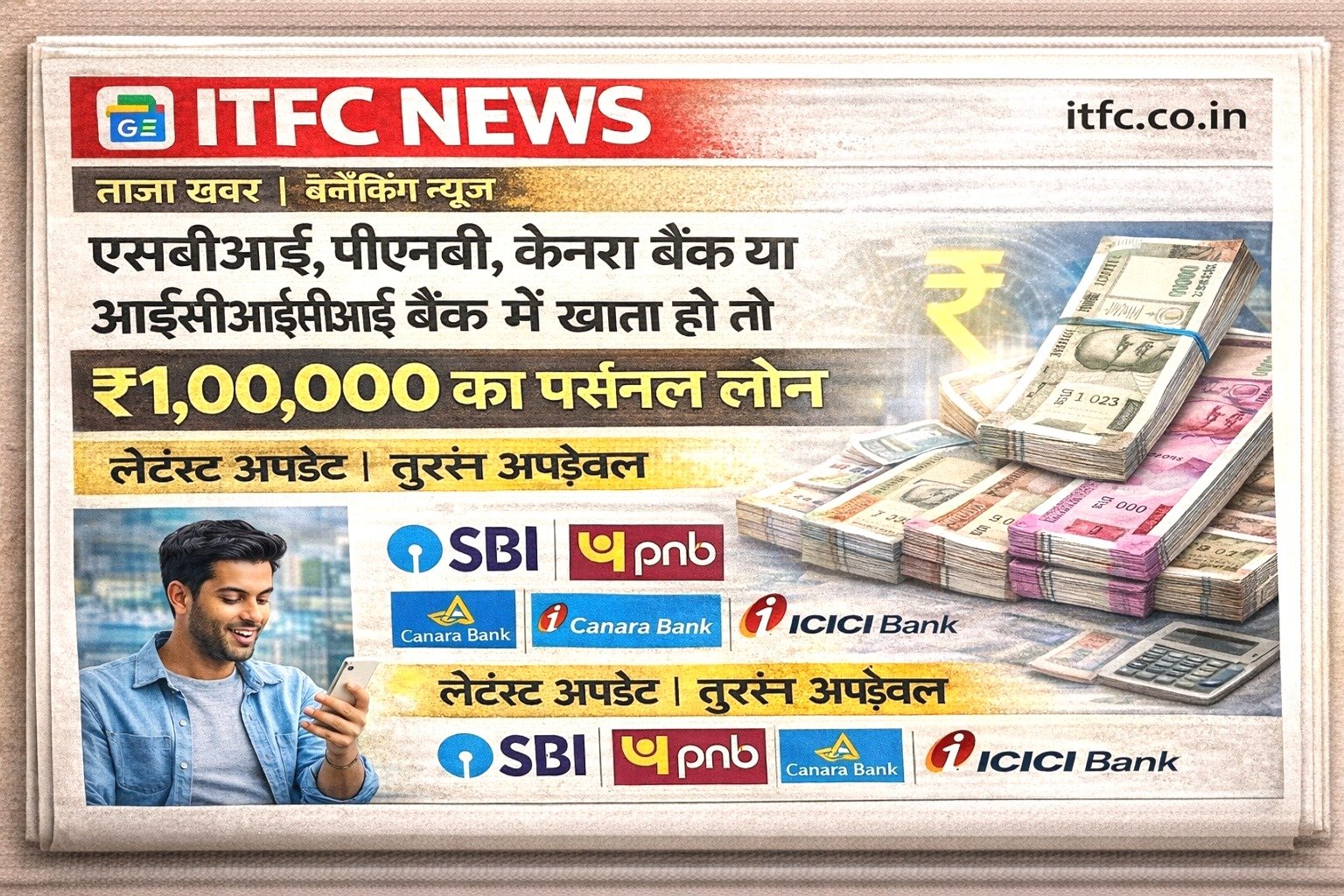 SBI, PNB, Canara Bank या ICICI Bank में खाता हो तो तुरंत पाएं ₹1,00,000 का पर्सनल लोन – Instant Approval