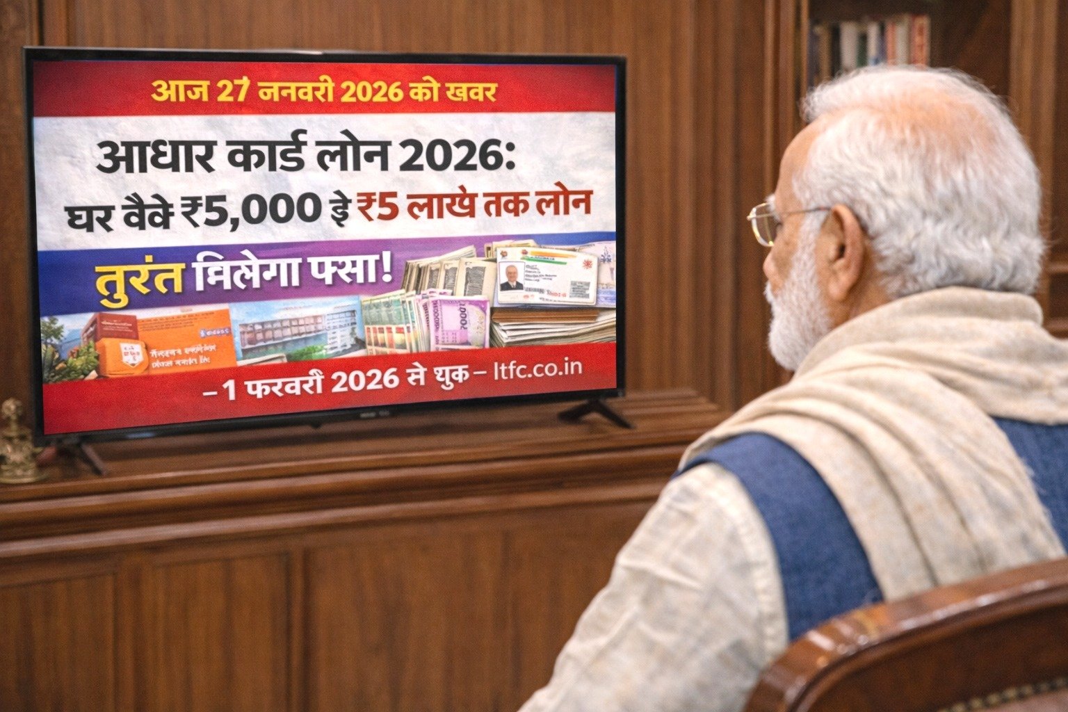 आधार कार्ड लोन 2026: घर बैठे ₹5,000 से ₹5 लाख तक का लोन – तुरंत मिलेगा पैसा